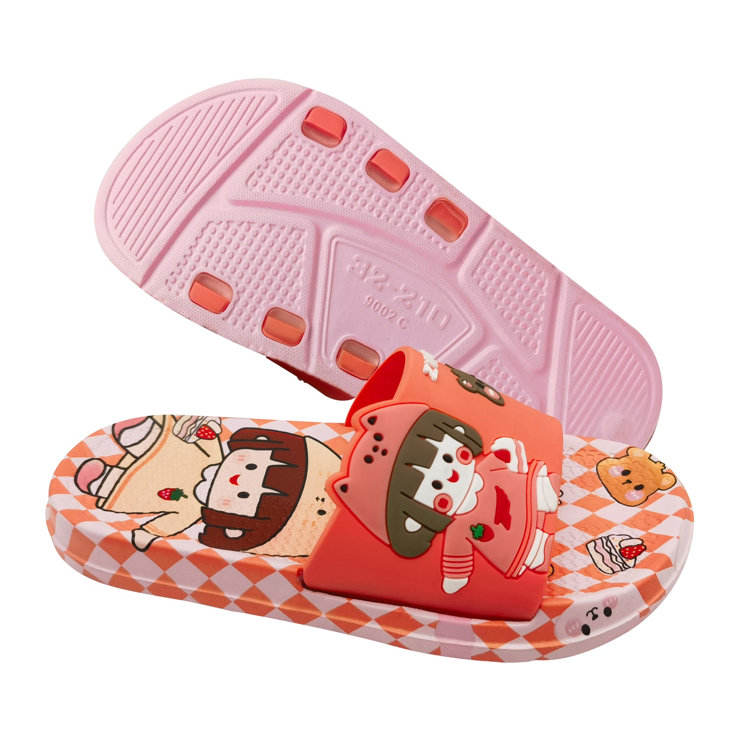 Fashion anti slip girls slippers slide shoes