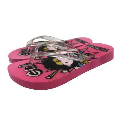 New style printed flip flops slippers for kids