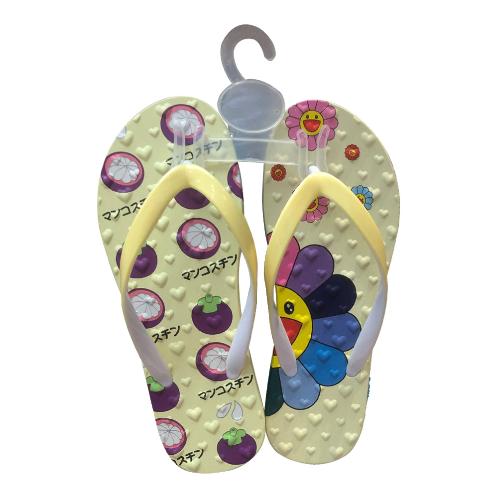 Custom color printed womens flip flops sale