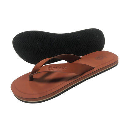 Fashion leather men slippers shoes