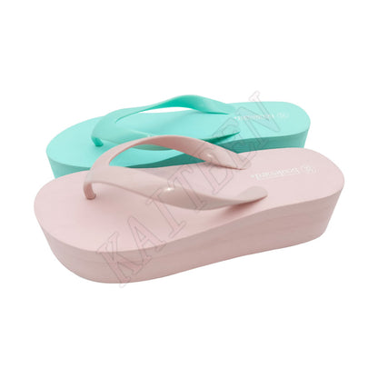 Mid heel platform flipflops for women