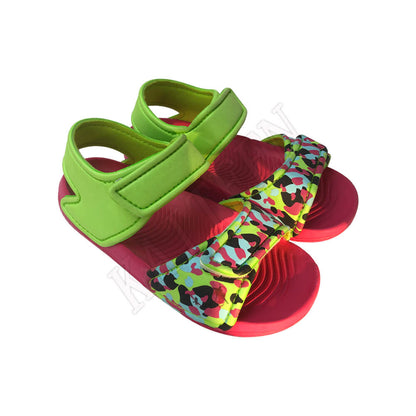 Printed Velcro Closure Baby Girl Sandals