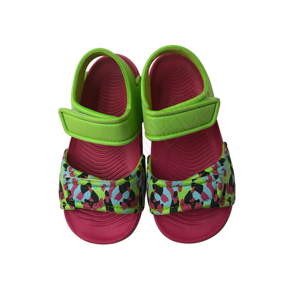 Printed Velcro Closure Baby Girl Sandals