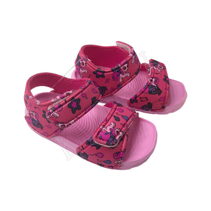 Printed Velcro Closure Baby Girl Sandals