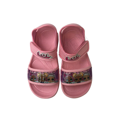 Fashion soft pink girls slippers sleepers