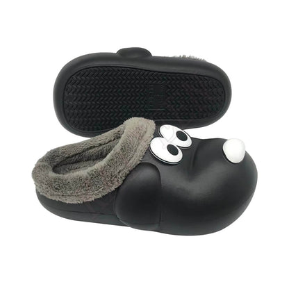 Cotton Slipper Black House Winter Warm Shoes teenage