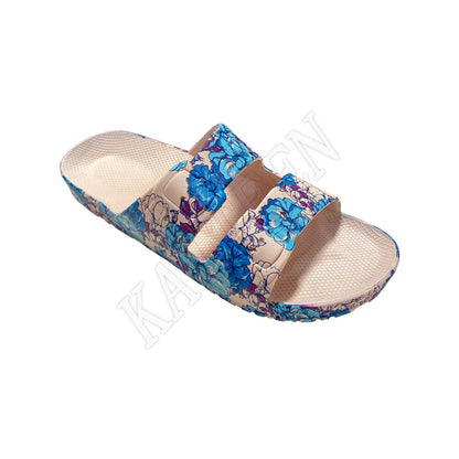 Moses Print Design Slip on Slippers for Ladies