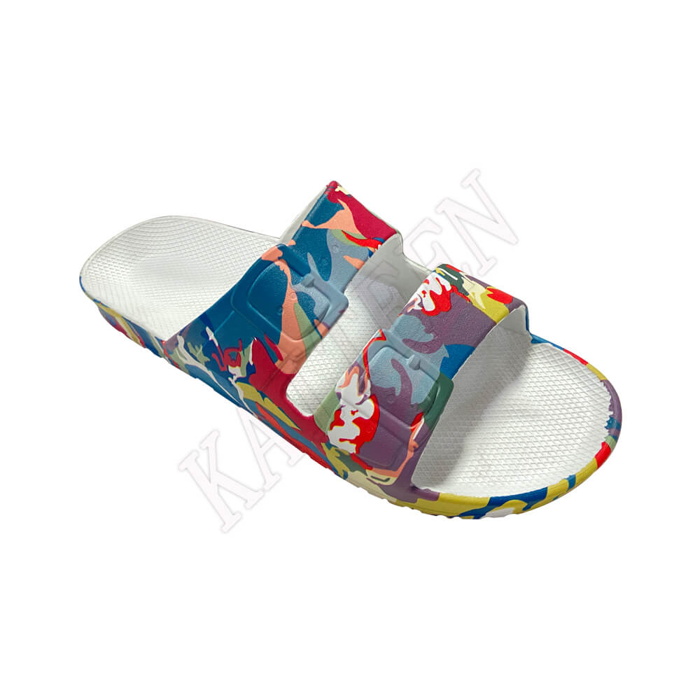 Moses Print Design Slip on Slippers for Ladies