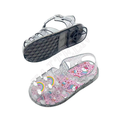 Wholesales Transparent Jelly Shoes Sandals for Girls